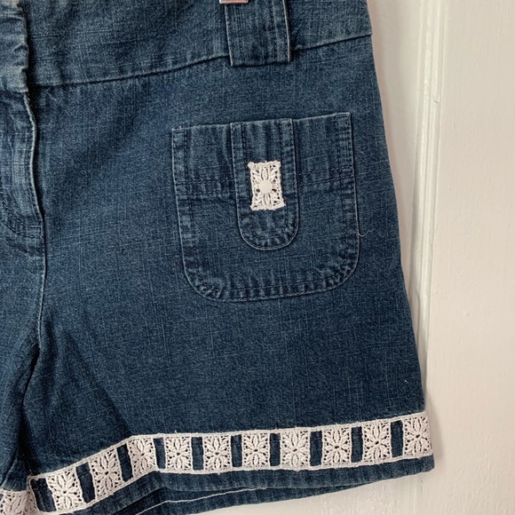 Jean Hand sewn lace shorts - Picture 3 of 3